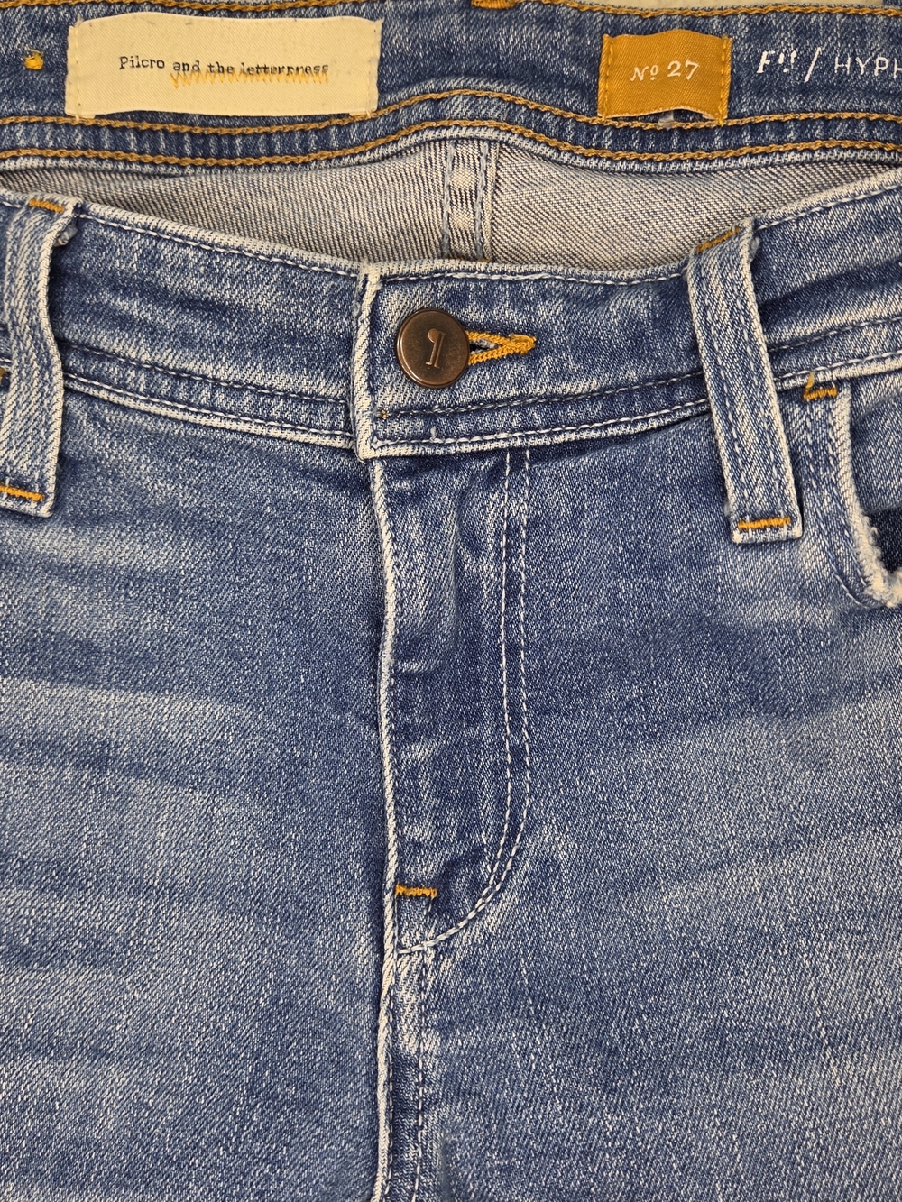 Anthropologie Pilcro And The Letterpress Women's Jeans Straight Leg Size 27 - Picture 4 of 8